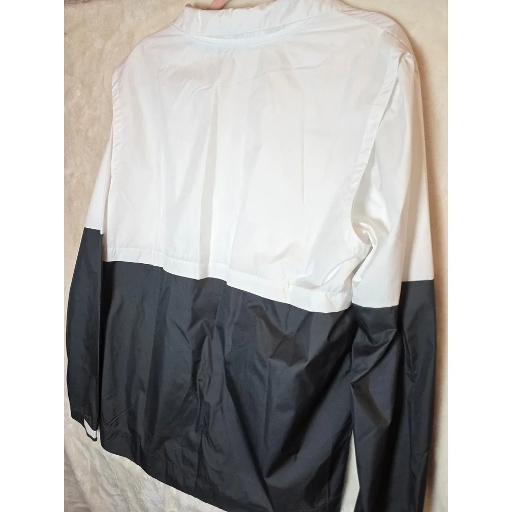 Nike Mens Football Windrunner Quarter Zip Jacket Black White‎ CI4474-100 Size L